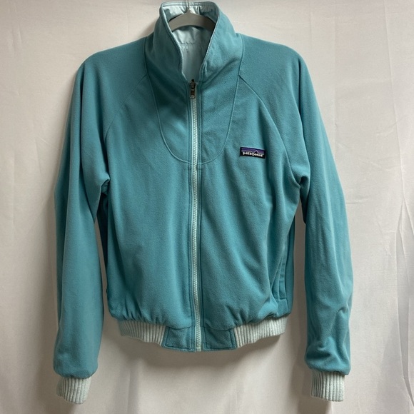 Vintage Patagonia Reversible Bomber Jacket Green/Teal Size Medium - Picture 3 of 10